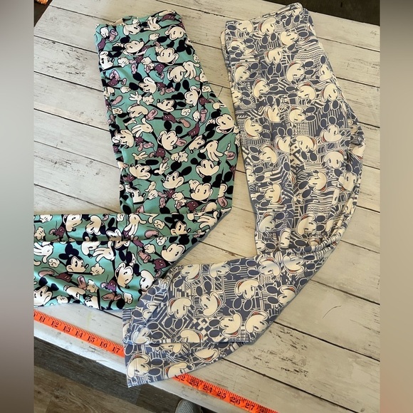 LuLaRoe Disney Collection Mickey Mouse TC Leggings lot of 2 - Picture 1 of 11